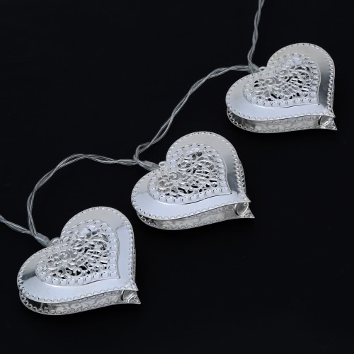 

2.1M 20 LED Heart Pendant String Lamp