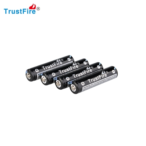 

4PCS AAA 10440 600mAh 3.7V TrustFire Rechargeable Lithium Battery