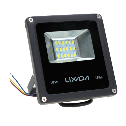 

Lixada Real Power 10W High Power Factor Greater than or Equal to 0.95 IP66 Water Resistant LED Flood Light 85-265V for Gardern Outdoor Illumination