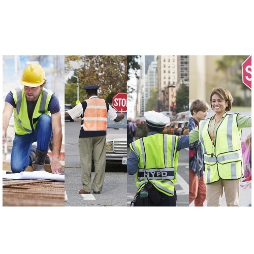 

Reflective Vest High Visibility Unisex Workwear Night Riding Running Reflective Safety Warning Vest