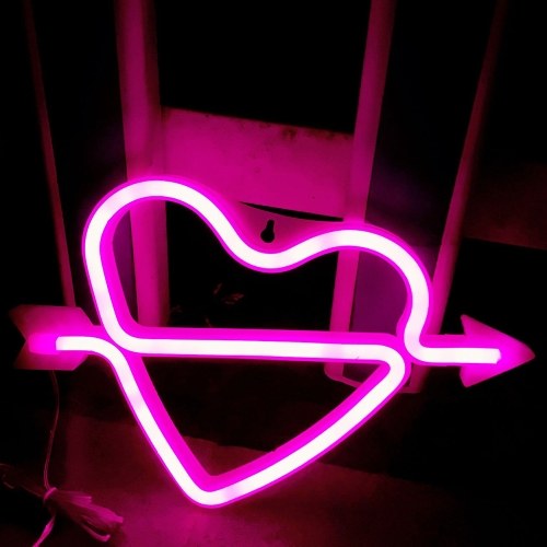 

Светодиодный неоновый светильник Night Light Cupid Loving Heart Shape