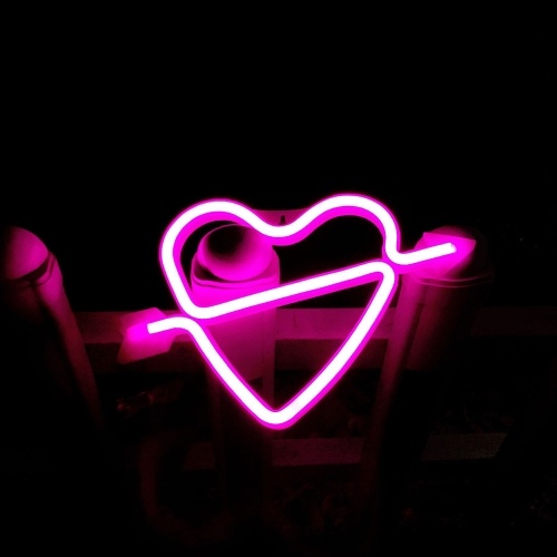 

LED Neon Lamp Night Light Cupid Loving Heart Shape