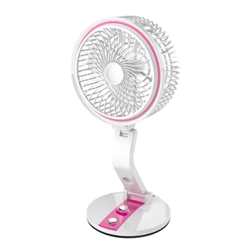 

USB Rechargeable Fan with Night Light Adjustable Speed & Brightness Multifunctional Wall Mounted & Desktop Fan for Home Office Outdoor Travel