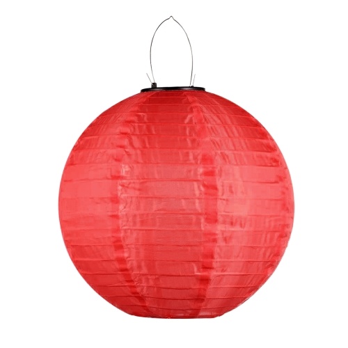

200mm/ 8 inch Solar Operated LED Outdoor Lantern Hanging Light Decorative Lantern IP65 Water Resistance