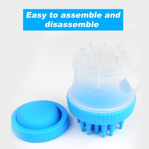 Dog Cat Bath Brush Comb Cleaning Bath Massage Pet SPA Brush Shower Grooming Multifunction Silicone Pet Bath Tools