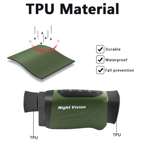Digital Night-Vision Monocular 40MP 2.5K Infrared Telescope 984ft Night-Vision Distance Support Photo Video Recording 6X Optical Magnification 8X Digital Zoom for Outdoor Camping Huntings Night Observation Boating 