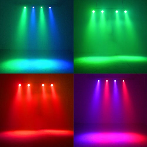 

24W AC90-240V 24 LEDs RGB Flat Par Light Channel 1/2/3/4/5/6/7 Stage Effect Light DMX 512/ Sound Activated/ Master Slave/ Auto Run