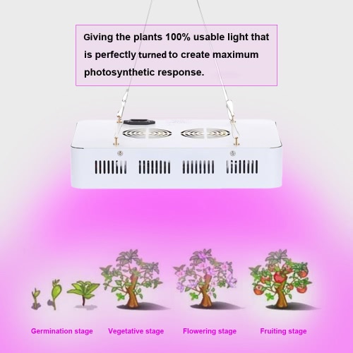 

Lixada 100 LEDs 300W LED Grow Light Full Spectrum for Indoor Greenhouse Horticulture Plant Growing Hydroponic Flower Veg Herb Planting