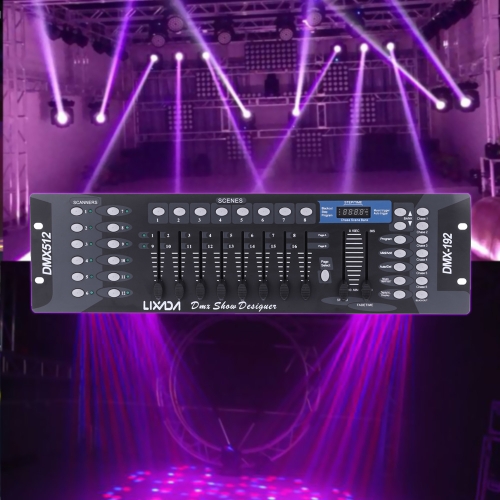 Console controller Lixada 192 canali DMX512 per illuminazione scenica