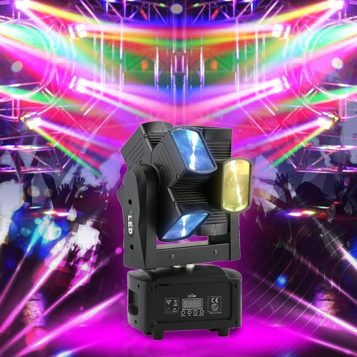 Tomshine 120W 8LEDsダブルホイールRGBWヘッド移動ビームステージライト