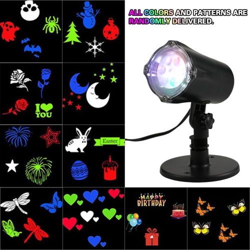 

4 LEDs Moving Snowflake Projector Lamp