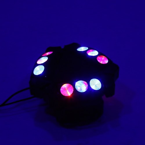 

AC100-240V 100W 9 LEDs RGB Rotatable Stage Beam Lamp