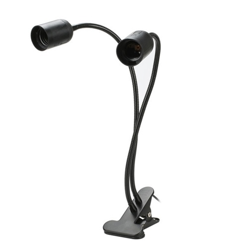 

Bulb Flexible Gooseneck Aluminium Wire Neck Clip-On Cable Desk Lamp Holder Cord Light Base for Plant Growing