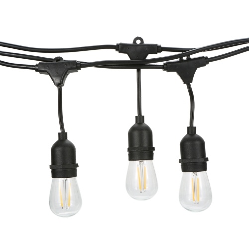 Tomshine String Light Kit AC120V 22.5W 49.2Ft Festoon Lights