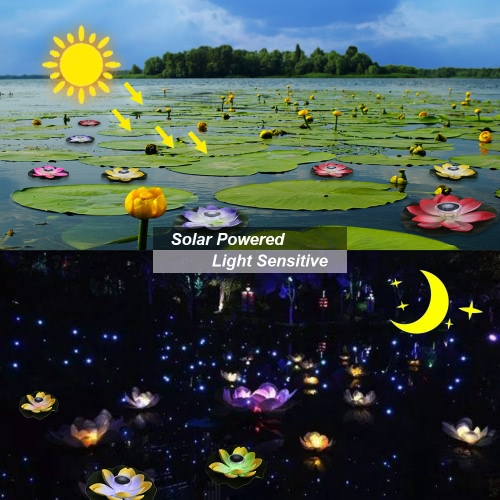 

0.1W Solar Powered Multi-colored LED Lotus Flower Lamp