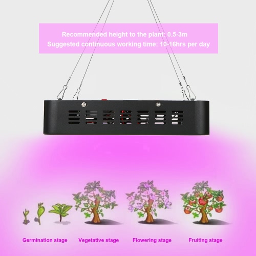 

1000W 100LEDs 30000LM Double Control Plant Grow Light Full Spectrum Growth Lamp for Indoor Greenhouse Flowers