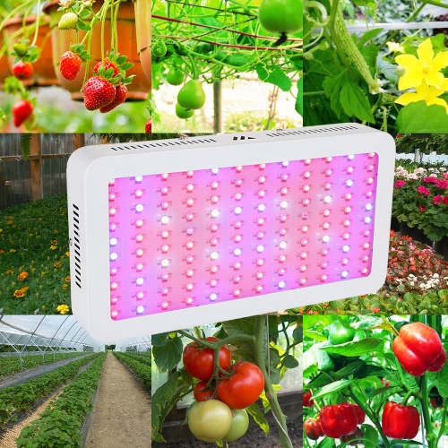 

1200W 120LEDs 7601LM Plant Grow Light Double Chip Full Spectrum Growth Lamp for Indoor Greenhouse Flowers