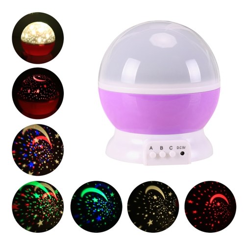 4 LEDs Constellation Starry Twinkle Proyector Luz de noche