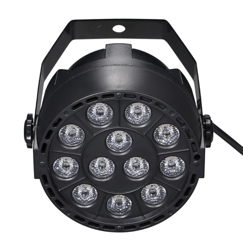 

AC 90-240V 12 LEDs Par Lights 8 Channel RGBW Color Mixing Stage Lighting with DMX Strobe and Sound Active Mode