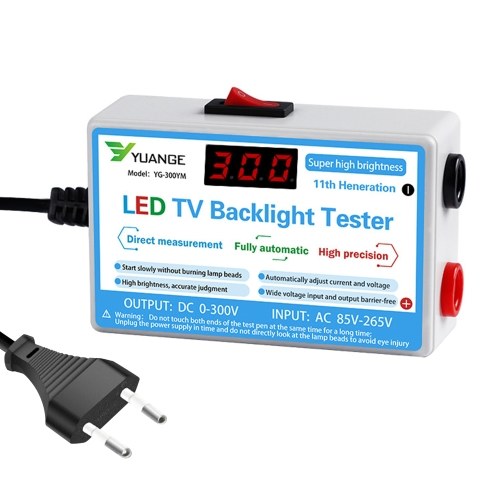 Probador de luz de fondo de TV de cuentas de lámpara LED Pantalla digital LCD Herramienta de prueba multipropósito para luces LED de 0-300V