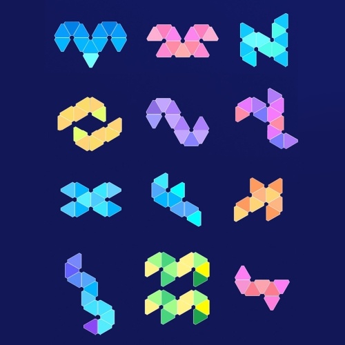 

DC24V 18W 6PCS/Set BT Wirelessly Connected LEDs Wall Lamp RGB Light with Controller