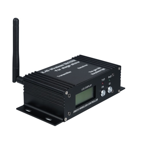 DMX 512 2.4G Wireless Controller Transmitter Receiver LCD Display Power Adjustable Repeater Lighting Controller 35 Groups ID Coding 