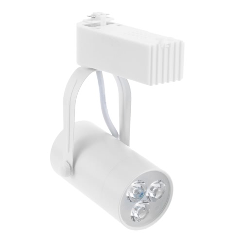 3W LED Track Rail Light Spotlight Adjustable for Mall Exhibition Office Use AC85-  265V