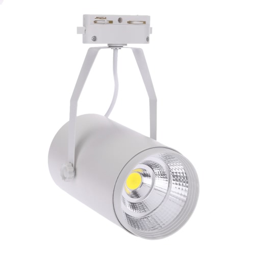 12W AC85-265V 1080LM COB Track Rail LED Light Spotlight Lamp Adjustable for Shopping Mall Clothes Store Exhibition Office Use White