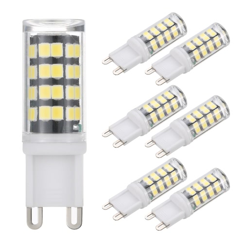 Tomshine 6 Pack 5W G9 Bulb 400LM 52LEDs Corn Light Bianco / Warm White