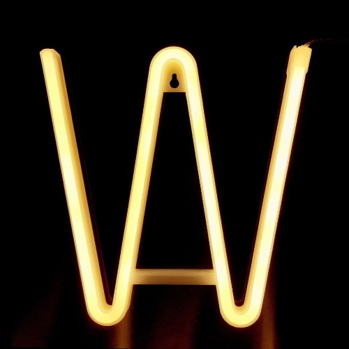 

26 Letter LED Lamp Battery Operated Powered A-Z Shape Warm White