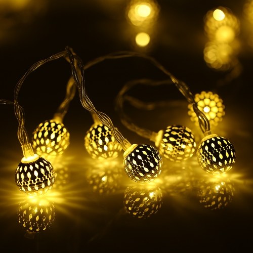 

Christmas 2M 20 LEDs String light Moroccan Ball Battery Box String Light