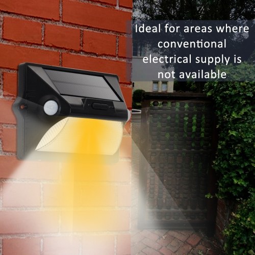 Solar Power Human Body Induction Outdoor Rechargeable Wall Light