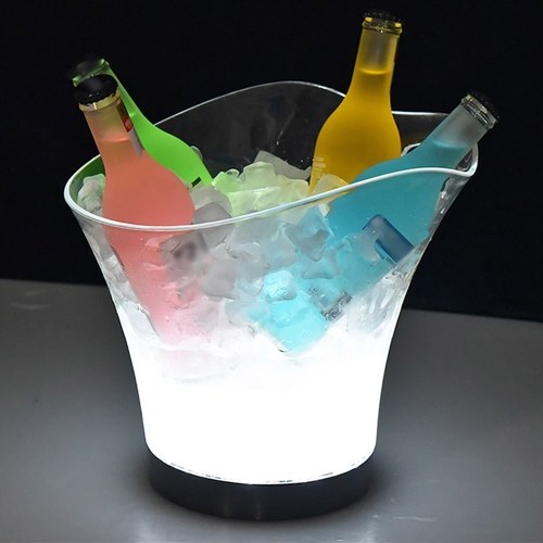 

DC3V 1W 5.5L High Big Capacity RGB LED Light Lamp Ice Bucket(Battery Not Provided)