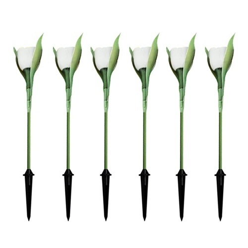 

Solar Tulip Inserted Ground Lamp IP44 6PCS Red/Green/Yellow/Purple/White/Pink/Blue/Orange