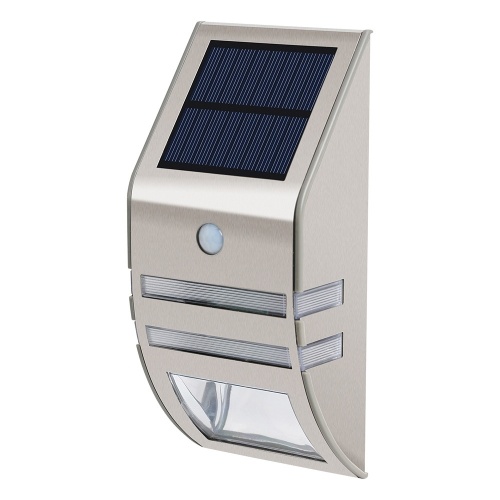 Solar Motion Detection Wall Lamp IP44 Two Lighting Brightness White/Warm White Light Color