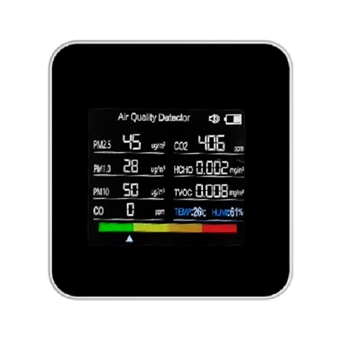 14 in 1 Tuya WIFI Intelligent Air Quality Monitor Indoor CO2 Detector  Support Remote APP Control Alarm Function for Home Office 