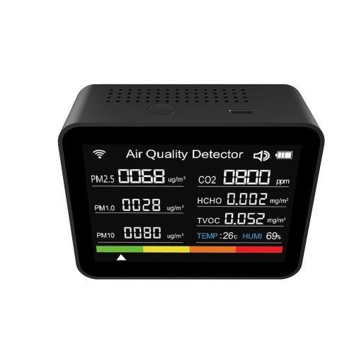 13 in 1 Tuya WIFI Intelligent Air Quality Monitor Indoor CO2 Detector 