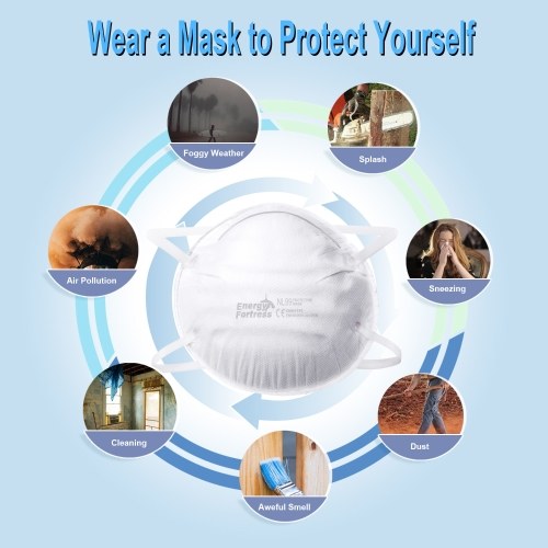 

10PCS NL99 Face Mask 4 Layers Disposable Protective Mask 99% Filtration Effeciency KN99 FFP3 Standard Thick Dustproof Anti-Splash Safety Face Shield