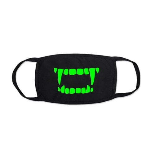 

1pc Fashion Luminous Face Mask Funny Cotton Face Shield Anti-Dust Washable Reusable Mask