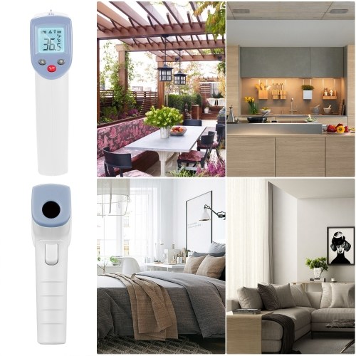 

Non-contact Infrared Thermometer 0~60℃ (32~140℉) Temperature Measurement Gauge ℃/℉ Dual Mode Digital LCD Temperature Meter Mini Portable Forehead Body Surface Temperature Tester