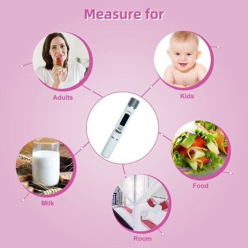 Mini Portable Non-Contact Infrared Thermometer 1S Quick Measurement Body / Room / Objects' Surface 3 Temperature Modes Home/Office/Traval Use for Baby