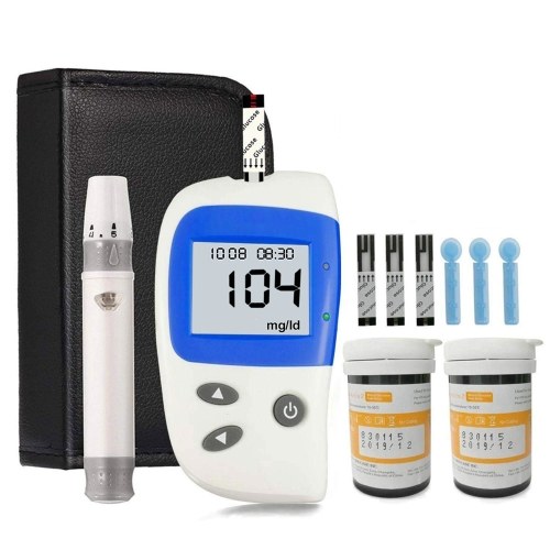 

Blood Sugar Test Kit, Diabetes Blood Glucose Meter Monitor Kit with 50 Test Strips and 50 Lancets, Sugar Machine No Coding mg/dL