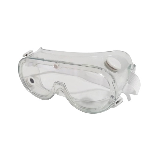 Lunettes de protection personnelle réglables de sécurité médicale Anti-éclaboussures Résistant au sable Coupe-vent Antichoc Anti-buée Gouttelettes Dander Chemical Fumes Unisexe