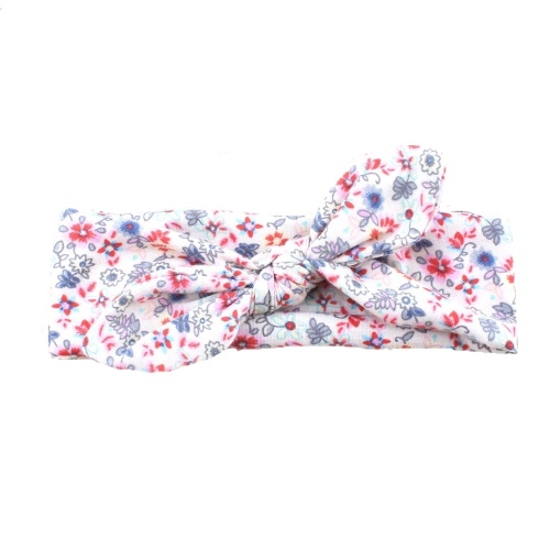 

Дети Кролик Уши Волосы Band Смазливая Цветочная Печатная Bowknot Headbands