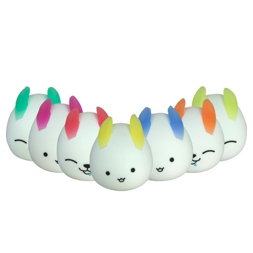 

Night Light For Kids Soft Rabbit Silicone Baby Nursery Lamp