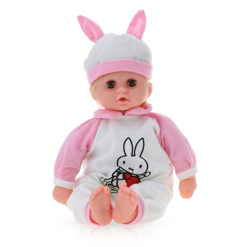 45cm / 17.7in Говоря петь Baby Doll Reborn Doll Play House Toys Подарок с шприцем Стетоскоп