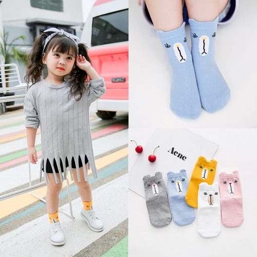 

5 Pack Baby Unisex Socks Cotton Cute Cartoon Ear For 1-3 Year Infant Toddler Boy Girl Style1