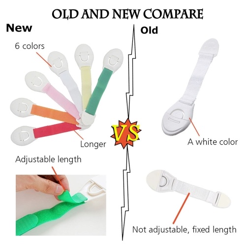 

6PCS Child Colorful Lock Protection Of Children Locking Doors Safety