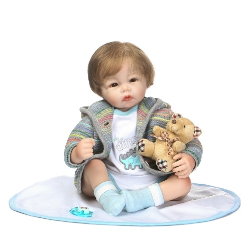 

NPKCOLLECTION 74-2401 19in Reborn Baby с серой курткой