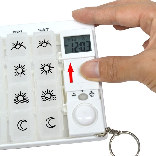 

Carevas Intelligent Timing Reminder Pill Box Своевременные медикаменты для чистых таблеток для хранения